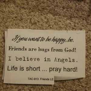 Be happy quote stamp